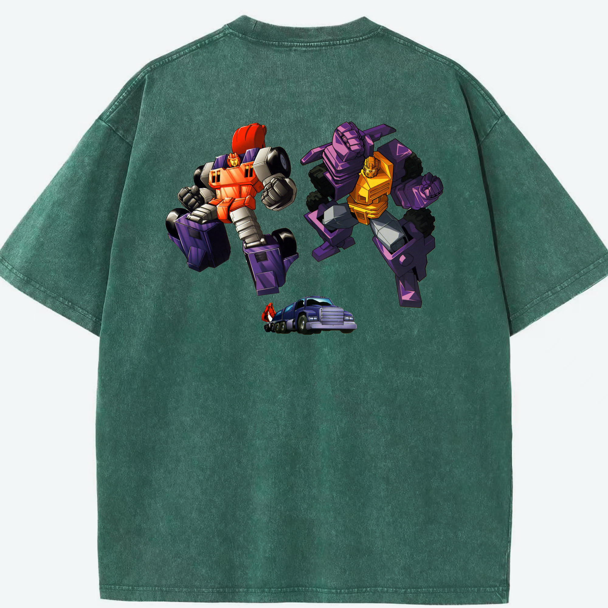 （画像用）  綿100% ヴィンテージ風 半袖Tシャツ（背面プリント）